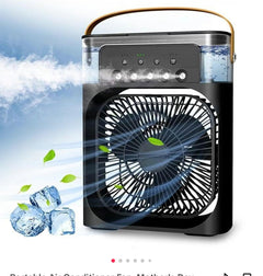 Portable 3-in-1 Air Cooler Fan – Mini AC for Room, Office & Car | Fast Cooling + Humidifier | Ships from USA 🇺🇸 | TikTok & Amazon Hot Seller! - All The Above