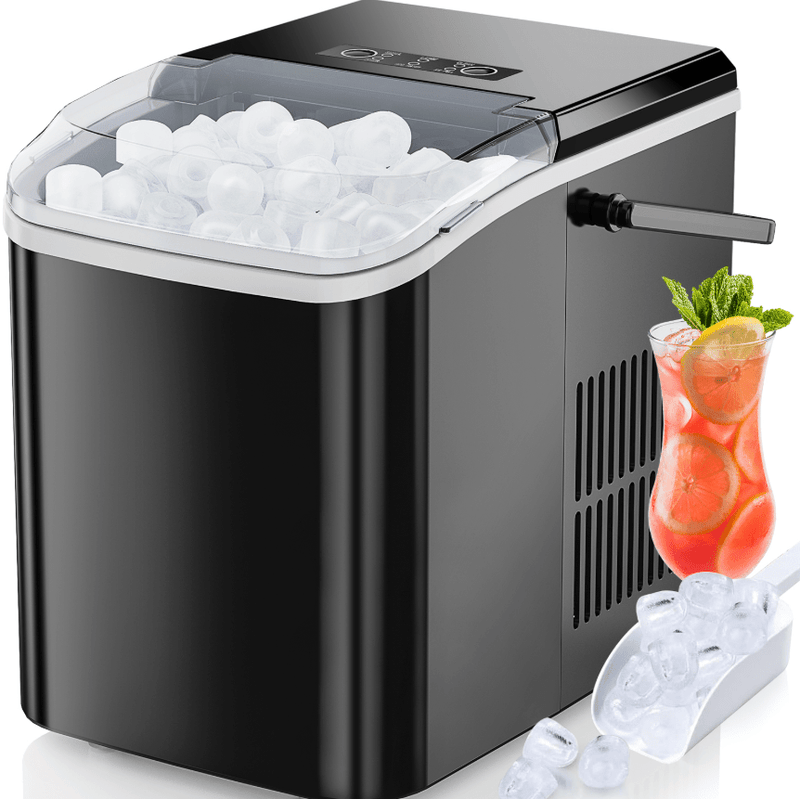 Portable Countertop Ice Maker, 26 lb Daily Capacity - All The Above