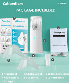 Portable Nebulizer Handheld Asthma Inhaler Device - All The Above