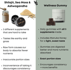 Shilajit 3-in-1 Gummies for Men - All The Above