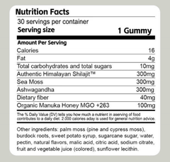 Shilajit 3-in-1 Gummies for Men - All The Above