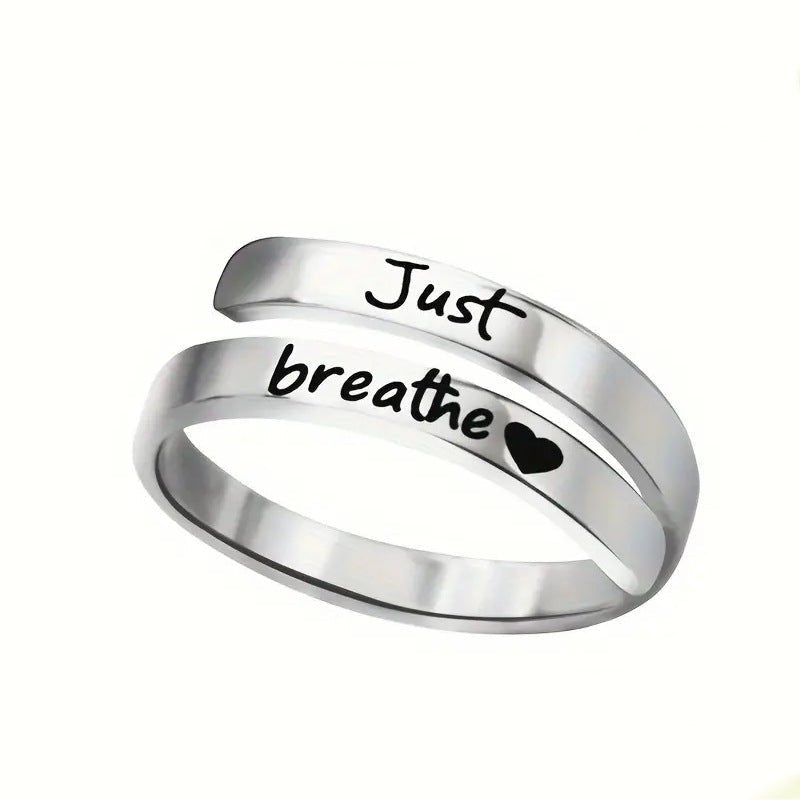 Silver Spiral Heart Ring - All The Above