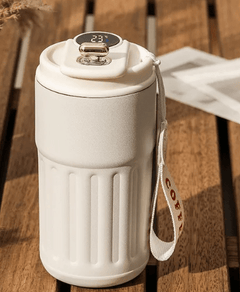 Smart Digital Thermal Bottle Portable Coffee Mug Stainless Steel Water Bottle In-Car Insulated Cup Keep Cold Vacuum Flasks 450ml - All The Above