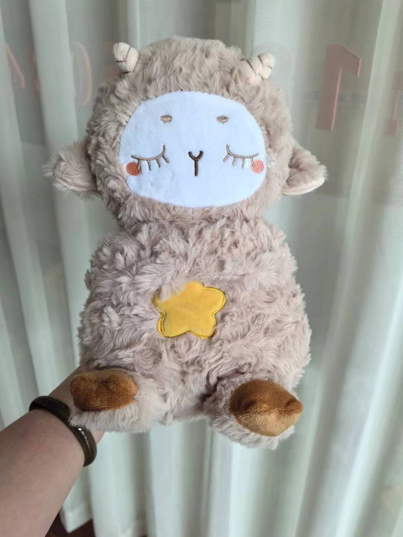 Sound Machine Soothe 'n Snuggle Otter Portable Plush Baby Toy with Sensory Details Music Lights & Rhythmic Breathing Motion - All The Above