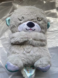 Sound Machine Soothe 'n Snuggle Otter Portable Plush Baby Toy with Sensory Details Music Lights & Rhythmic Breathing Motion - All The Above
