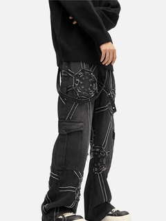 Spider Denim Pants - All The Above