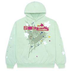 Spider Letter Prints Hoodies - All The Above