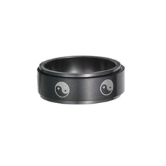 Stainless Steel Turning Decompression Gossip Ring for All - All The Above