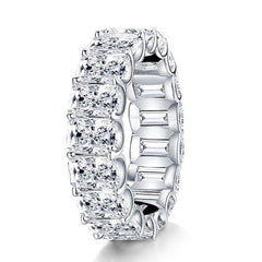 Sterling Silver Ring with High Carbon Diamond Simulant - All The Above