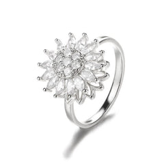 Sunflower Rotation Ring for Anxiety Relief - All The Above