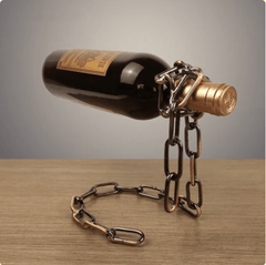 Suspension Chain Wine Rack Metal Holder - All The Above