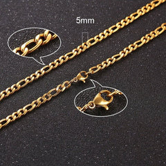 Twisted Rope Figaro Necklaces - All The Above