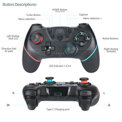 Wireless Pro Controller Gamepad For Nintendo Switch Joypad Joystick Remote USA - All The Above