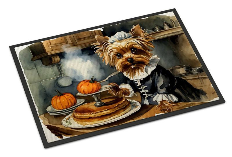 Yorkie Pumpkin Welcome Mat - All The Above