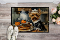 Yorkie Pumpkin Welcome Mat - All The Above